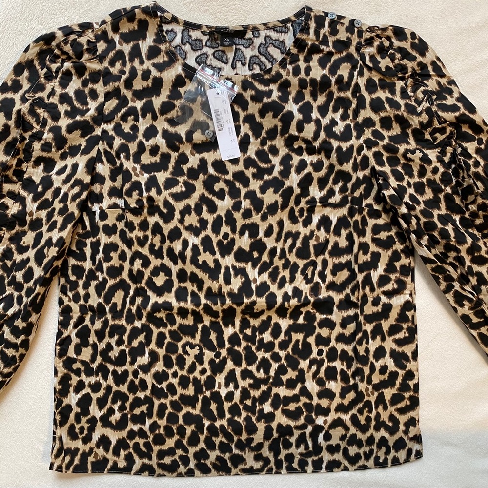{J. Crew} Ruffle-Sleeve Top - Picture 6 of 10